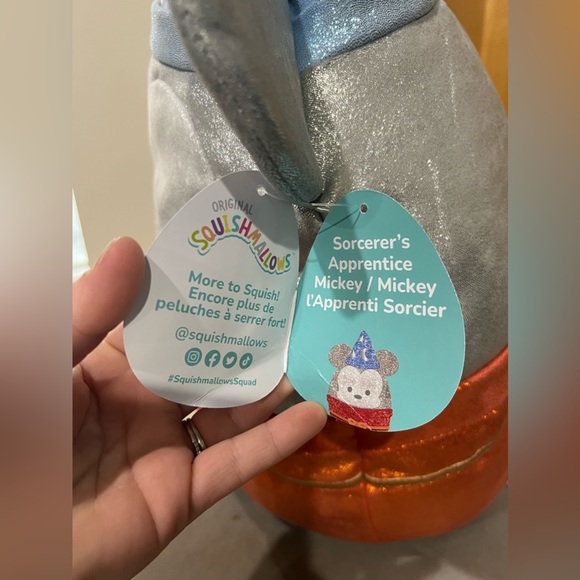 New Disney 100 Years Sorcerer Mickey Mouse Large Sparkly Squishmallow Plush NWT - Picture 7 of 11